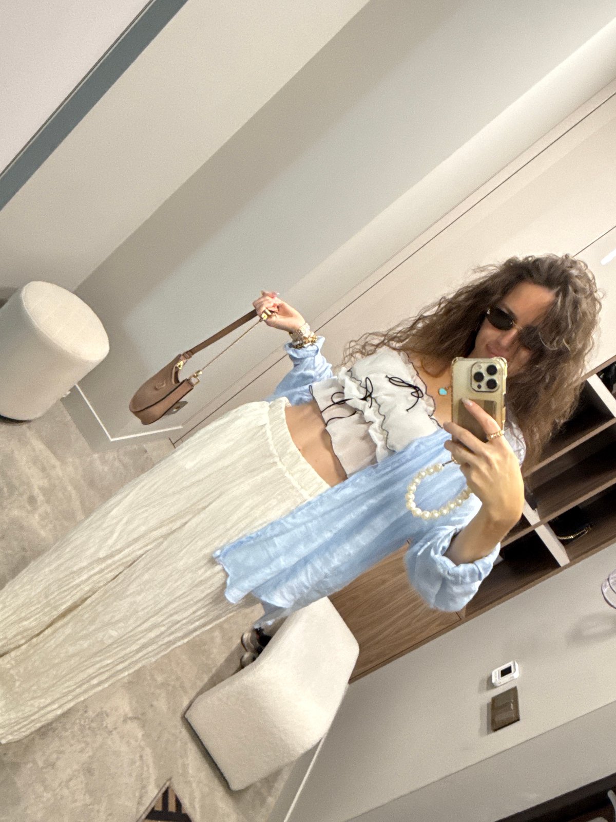 Getting-ready selfie series across a Khimki apartment and elevator