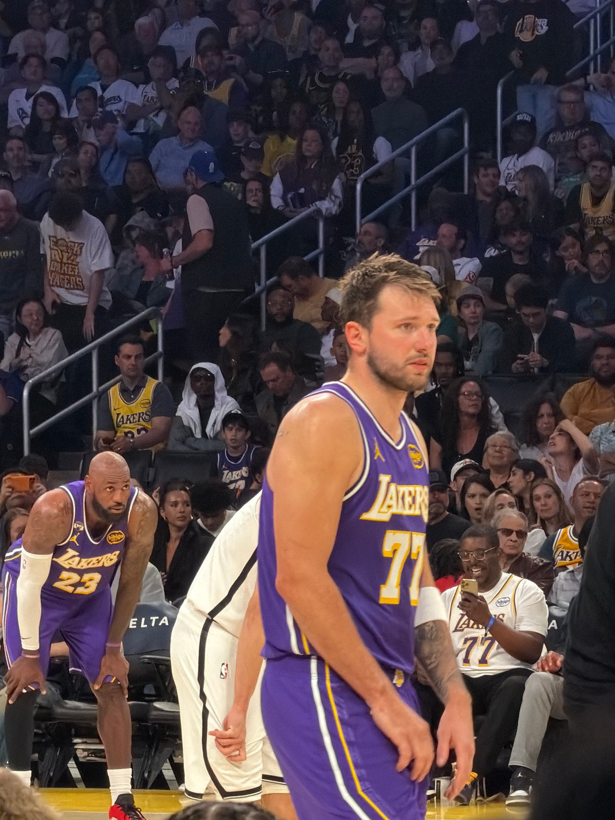 Activity observed inside Crypto.com Arena in downtown LA