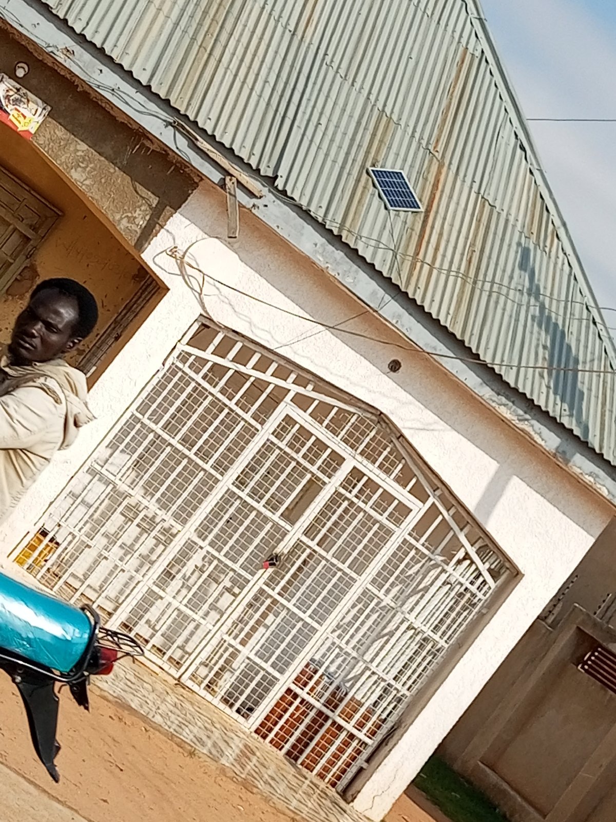 Quiet morning street life in Gombe, Nigeria