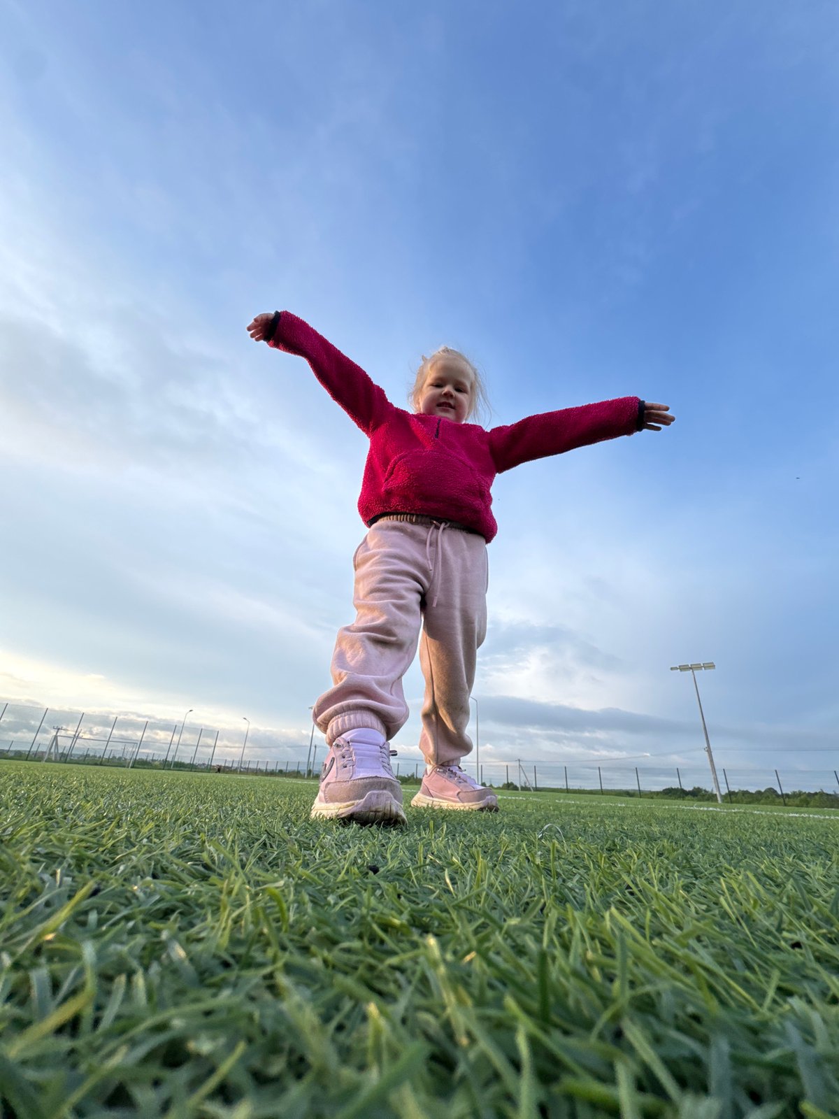Mother and child enjoy playground time in Russian towns