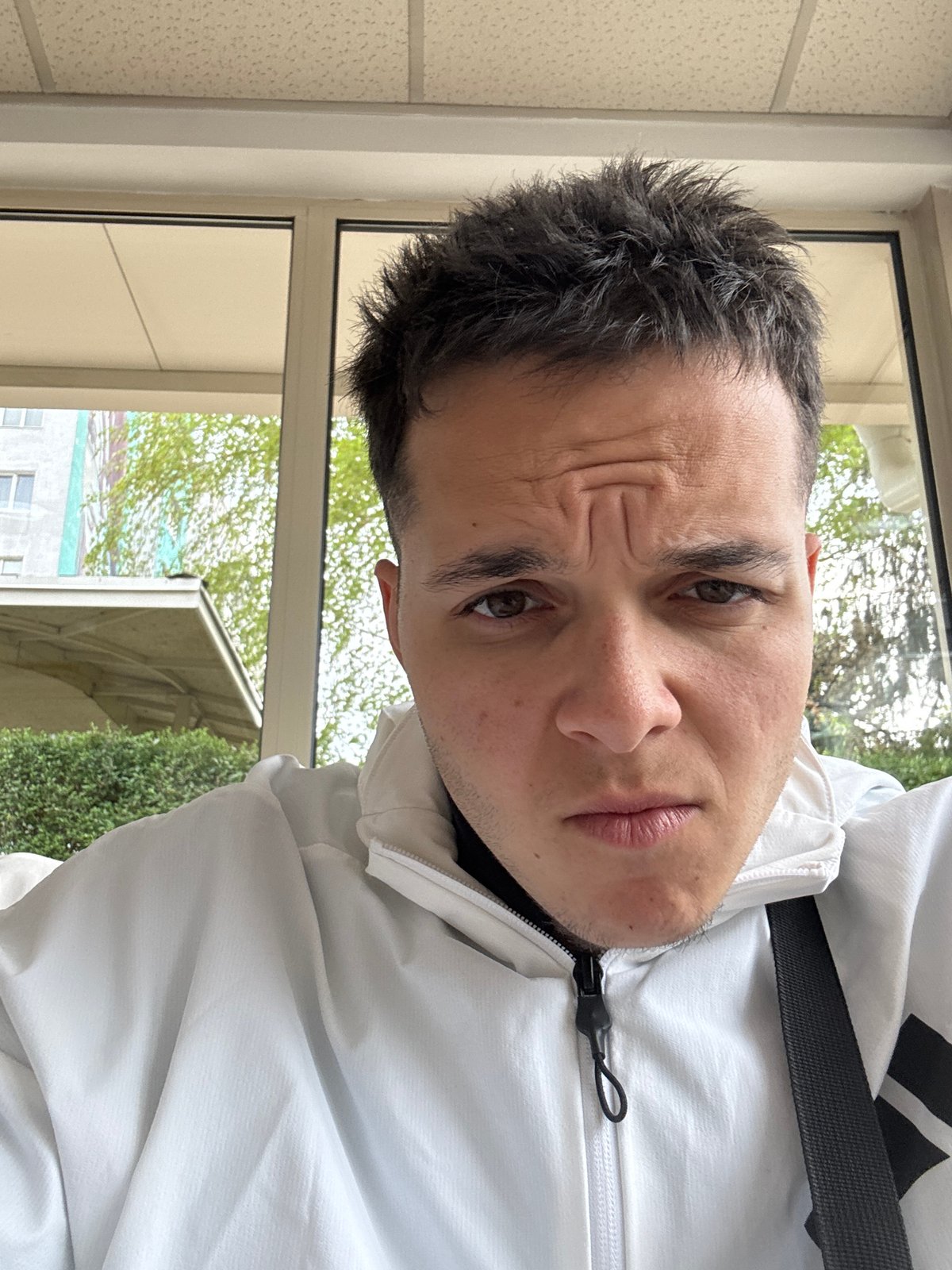 Young man photographed multiple times in Sofia park