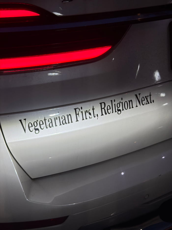 Silver SUV with black decal spotted in NYC