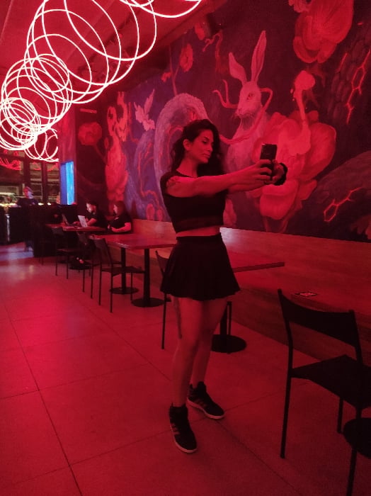 Night out documented at Buenos Aires venue with art, drinks