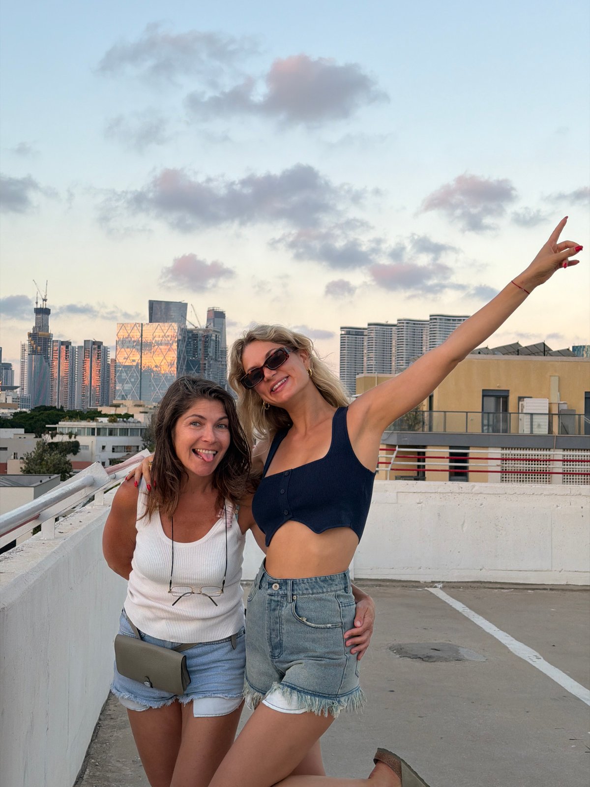 Rooftop hangout in Tel Aviv at golden hour