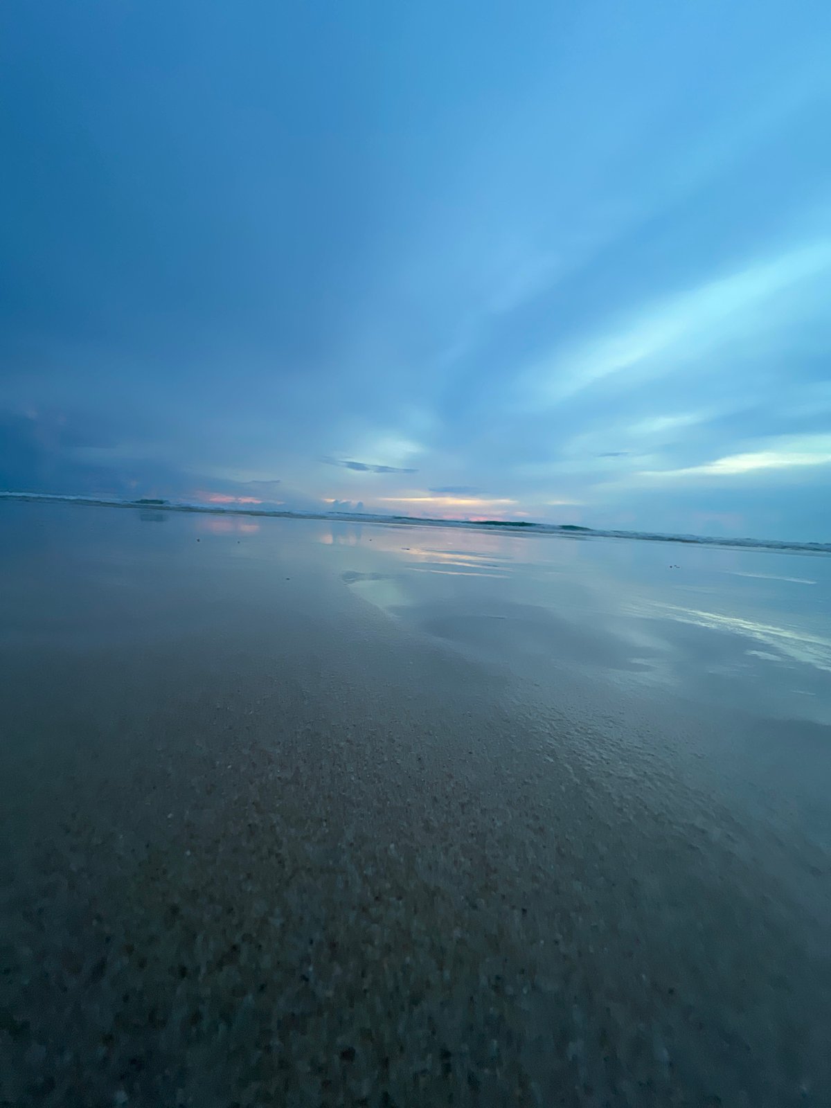 Twilight beach scene in Choeng Thale, Phuket