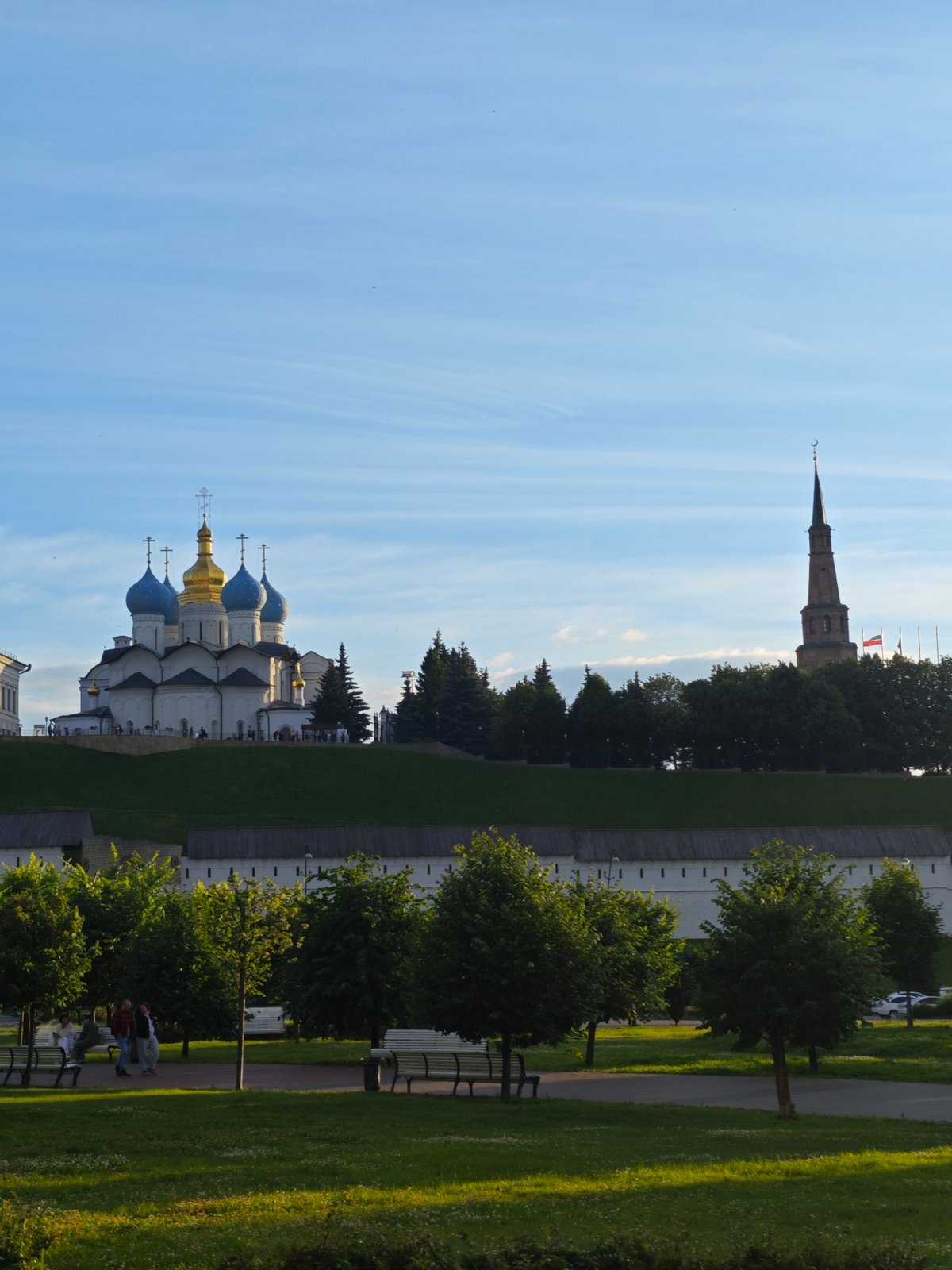 Kazan's Palace of Agriculture on a bright summer afternoon