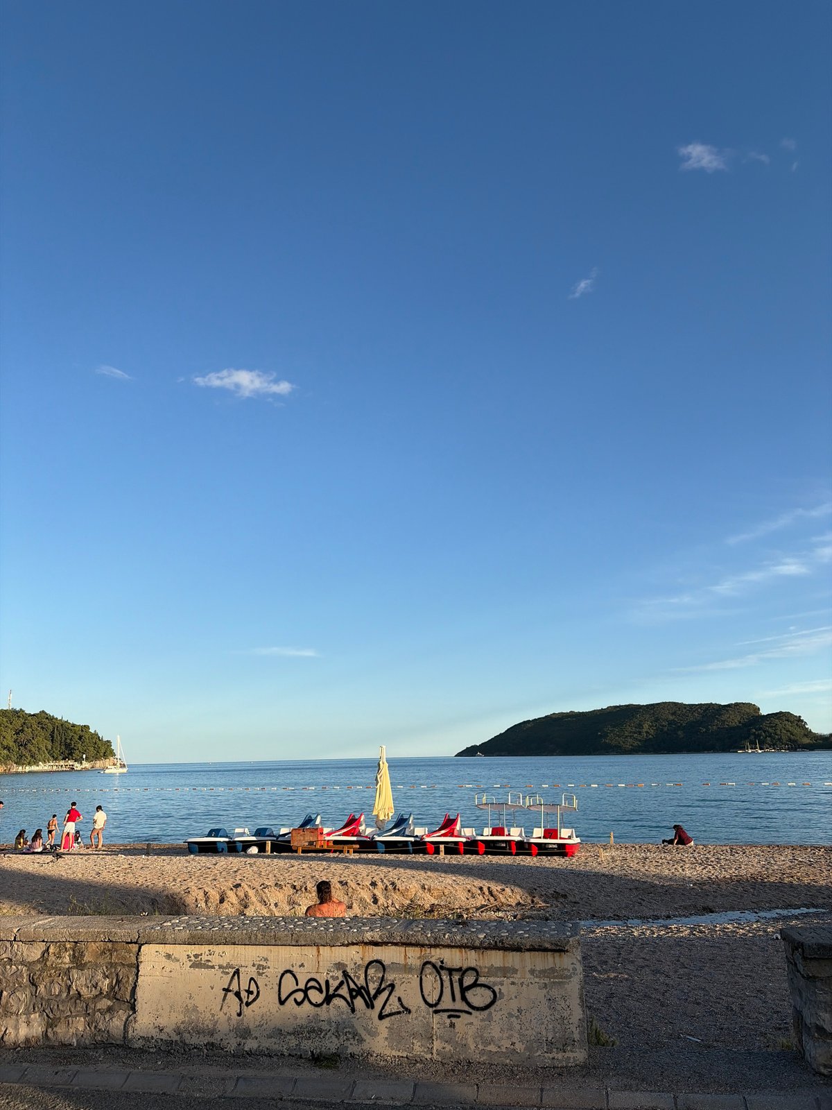 Large public gathering documented in coastal Budva, Montenegro