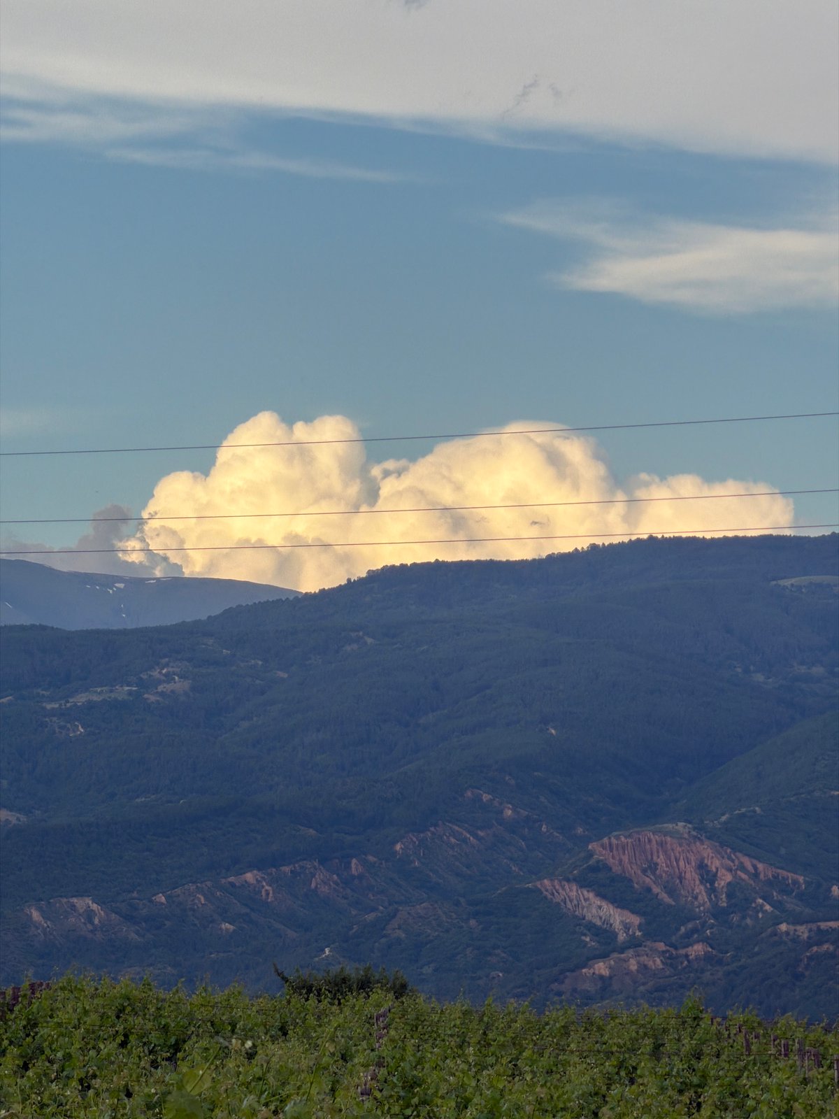 Children celebrate sixth birthday party at sunset in Bulgarian village
