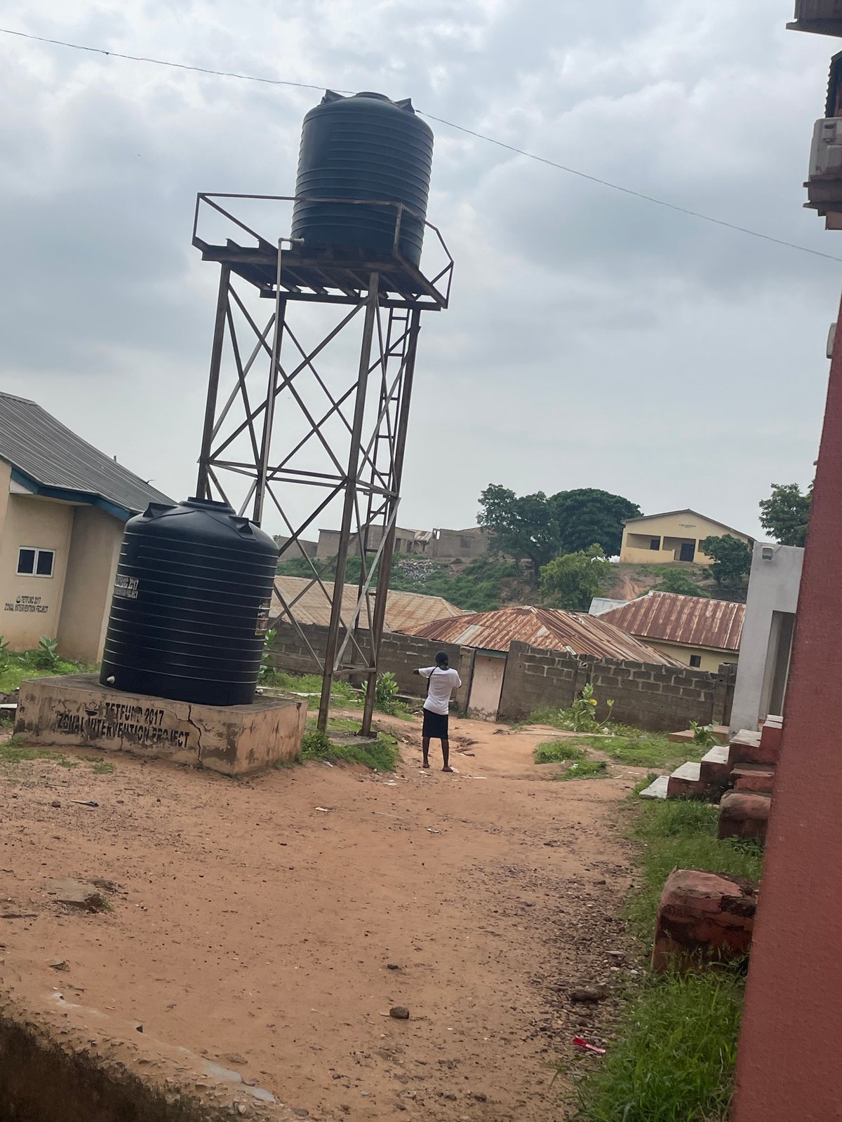 Morning activity at a polytechnic campus in Lokoja, Nigeria