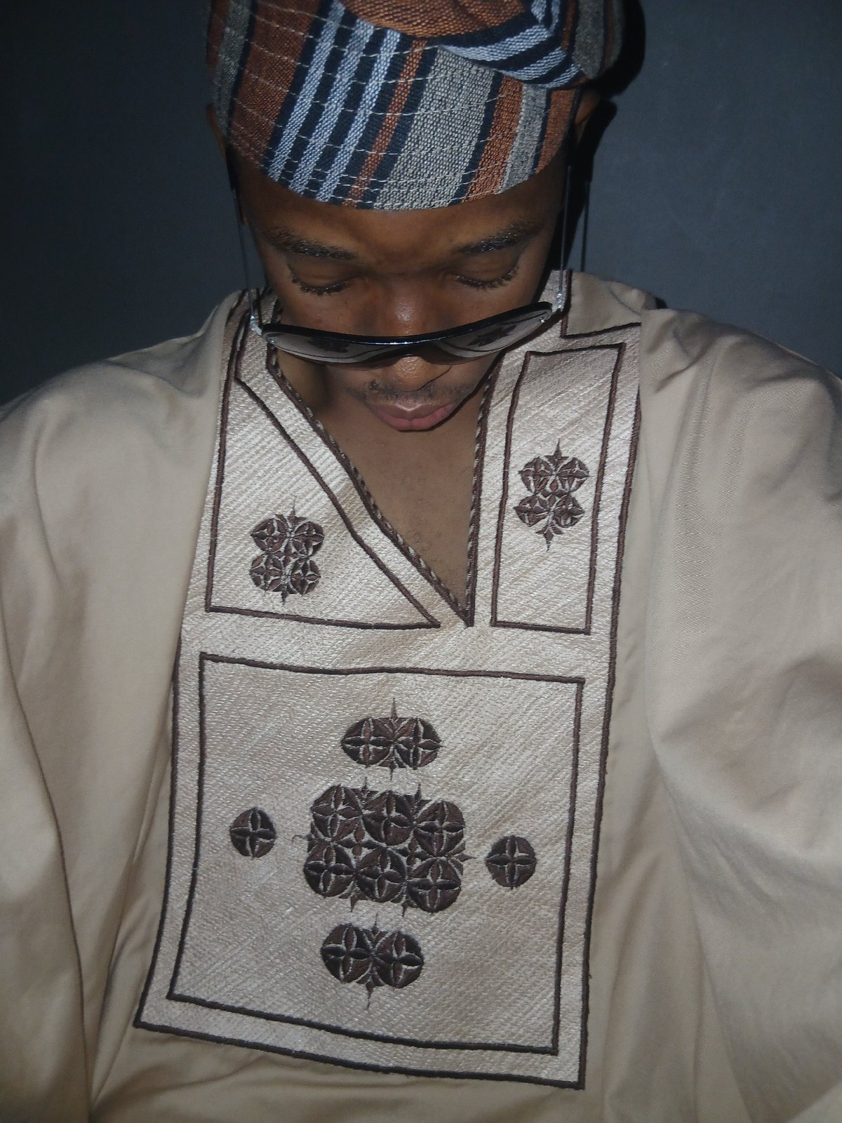 Evening in Lagos: traditional attire and quiet indoor moments
