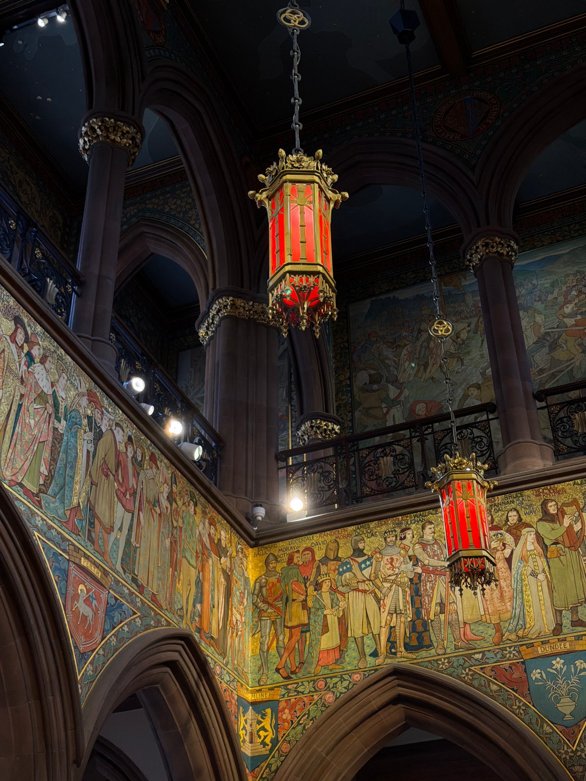 Historic Edinburgh hall interior documented by witnesses
