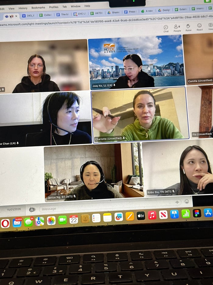 Teams video call captured on MacBook in Tunbridge Wells