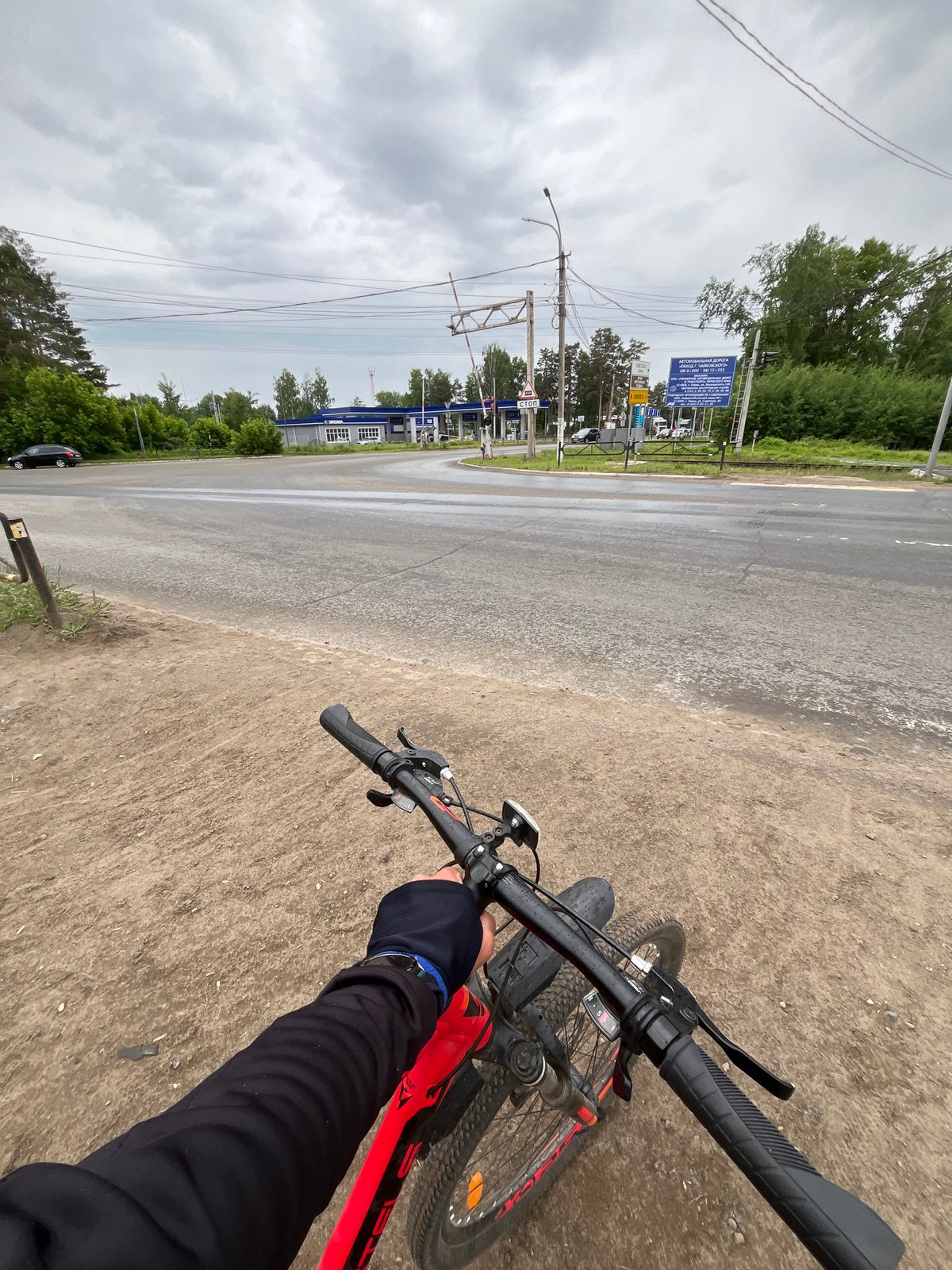 Early morning cycling and street life documented in Chaikovsky