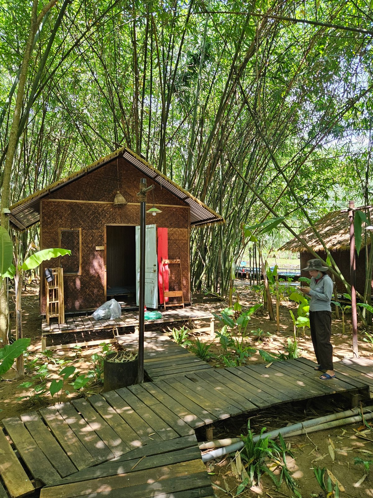 Family explores Đà Nẵng's bamboo forests and natural pools