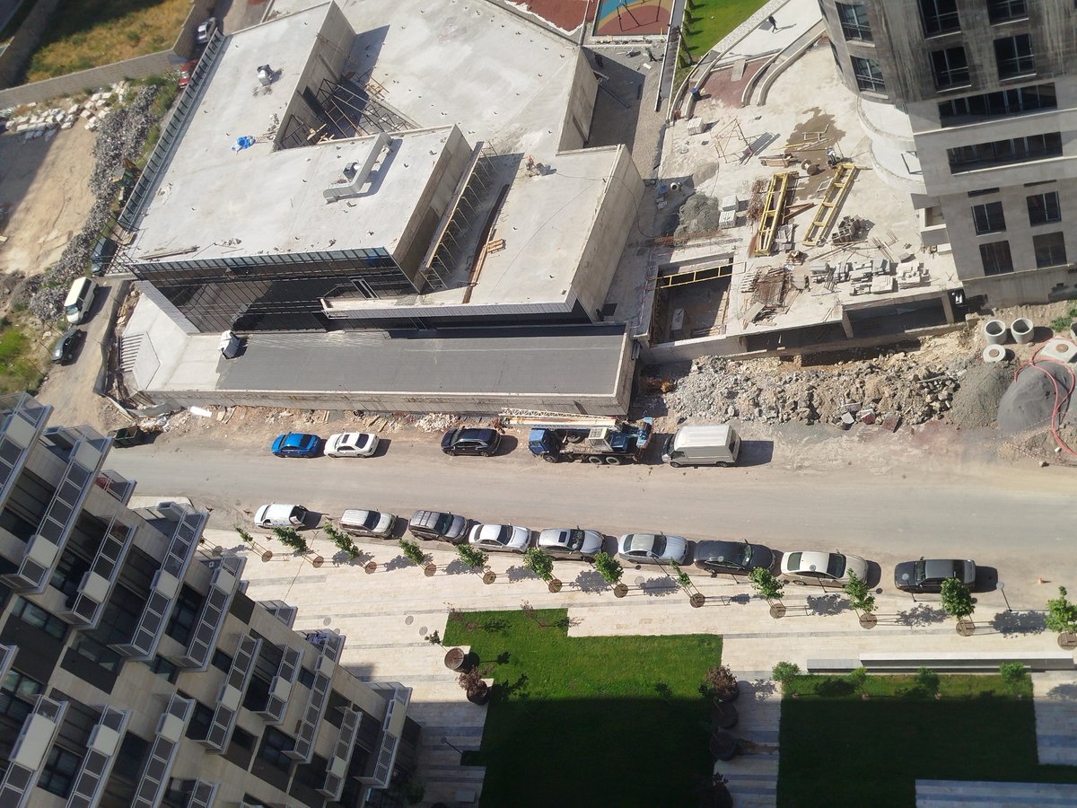 Active construction development documented across Yerevan residential areas