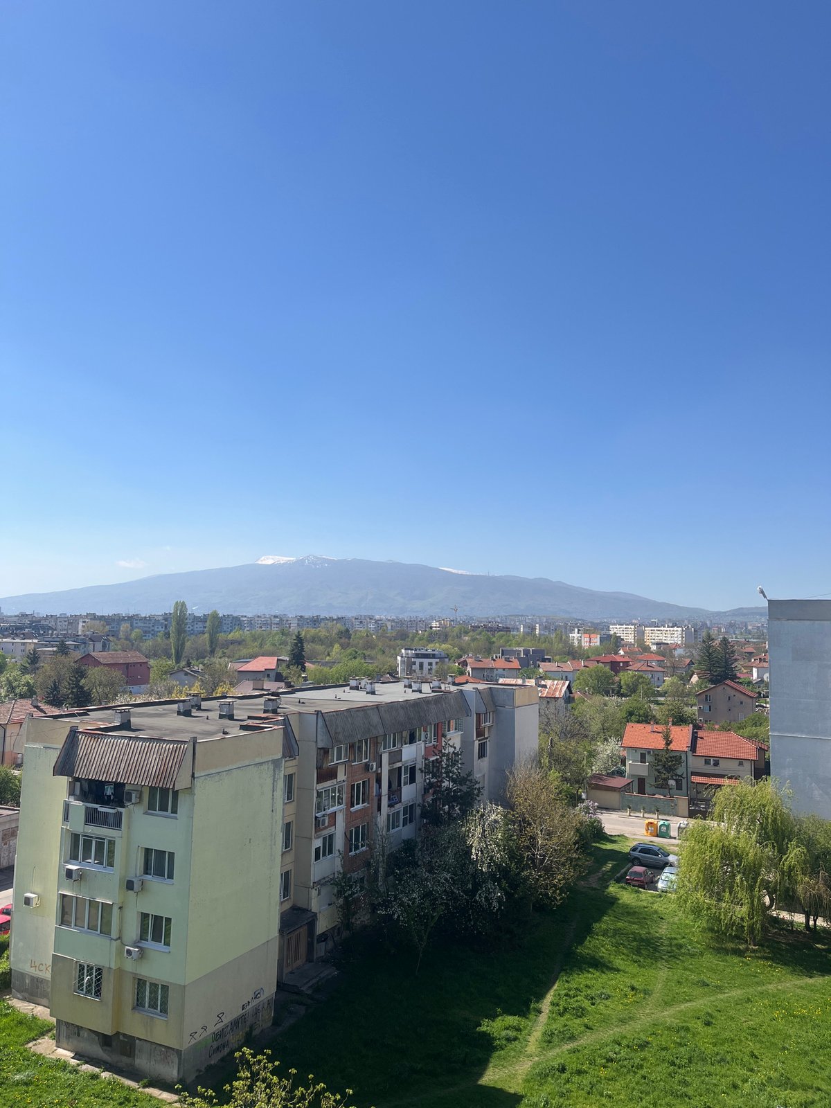 Morning panoramic views captured from elevated Sofia vantage point