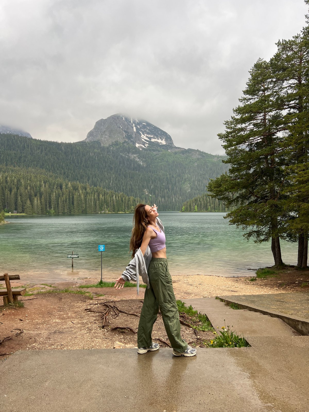 Lakeside dining and toasts captured in Montenegro mountains