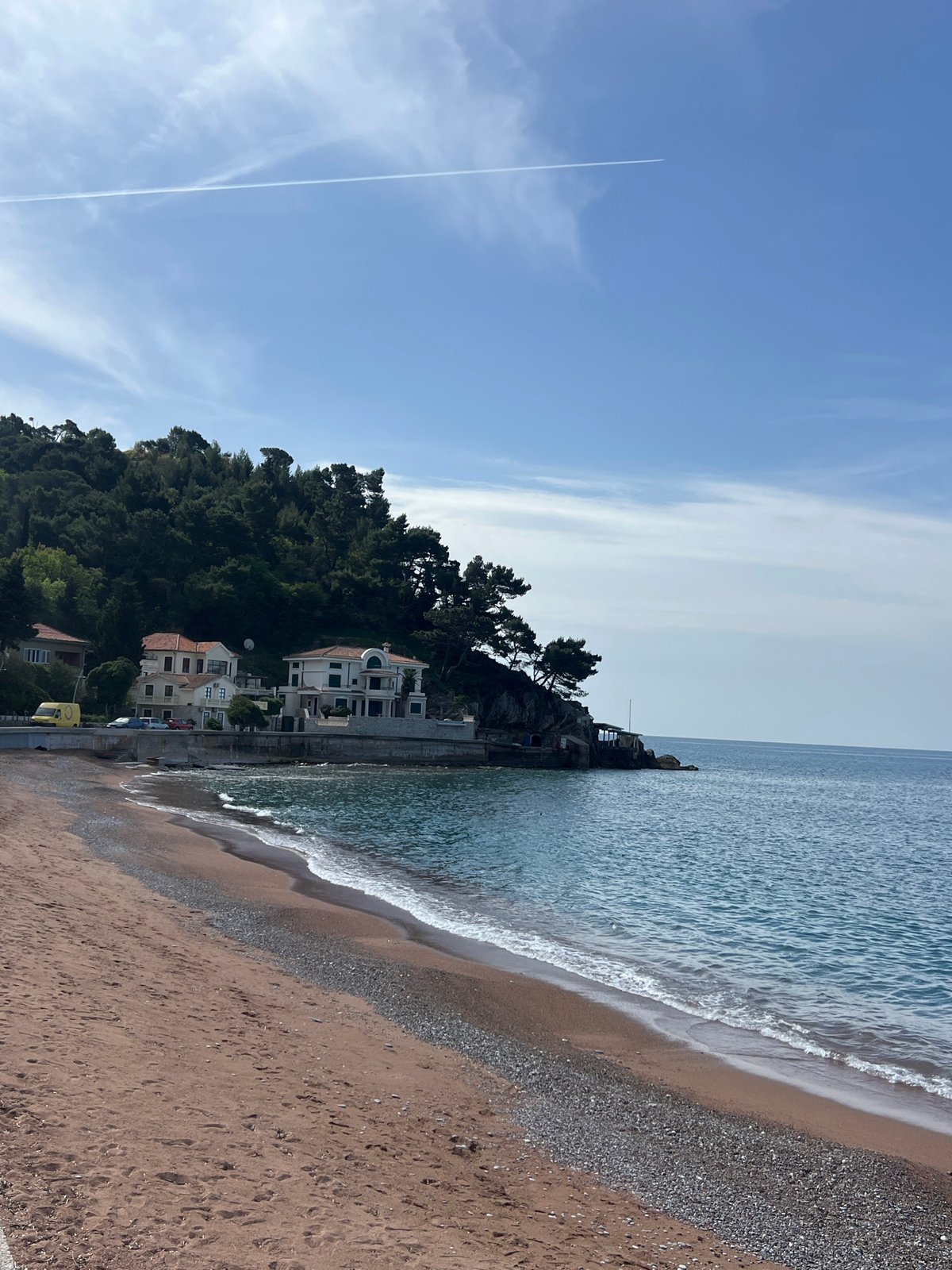 Calm morning captured at Petrovac beach, Montenegro
