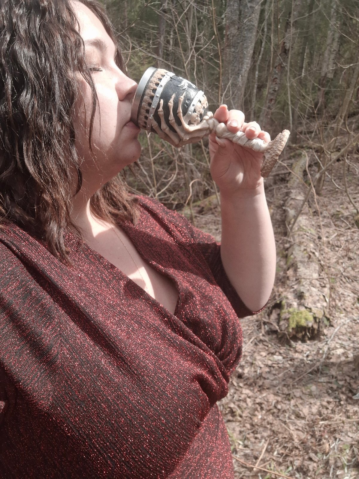 Photo session documented in Markovo forest, Russia