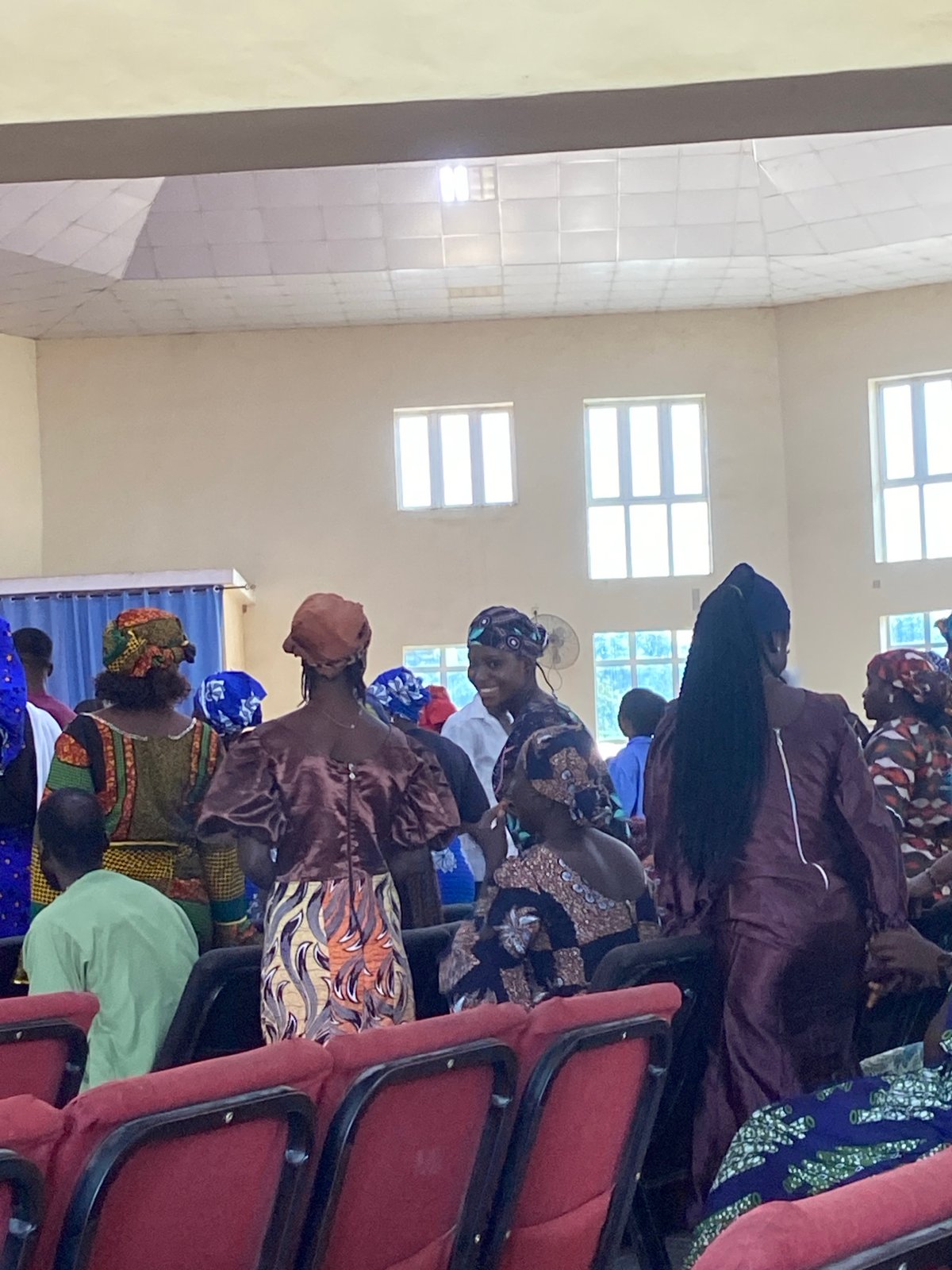 Indoor community gathering held in Mararaba hall