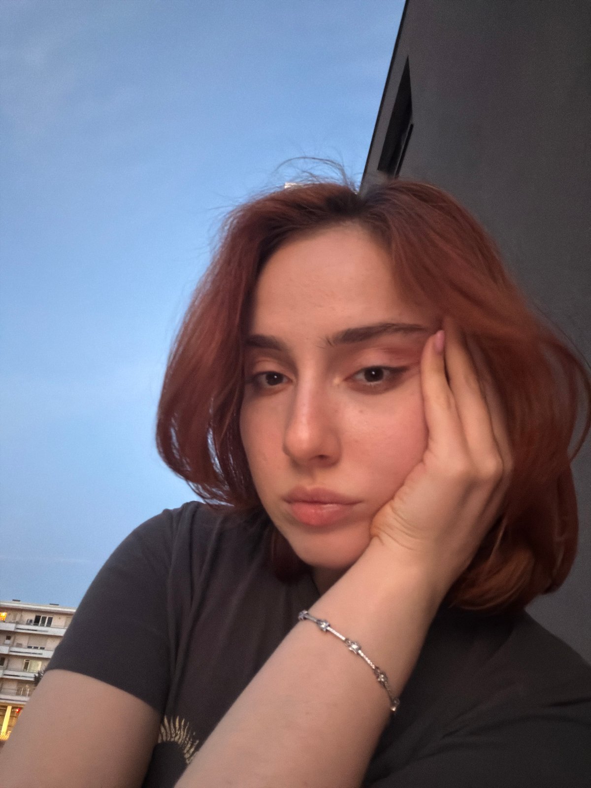 Evening selfies and twilight streets in Strasbourg