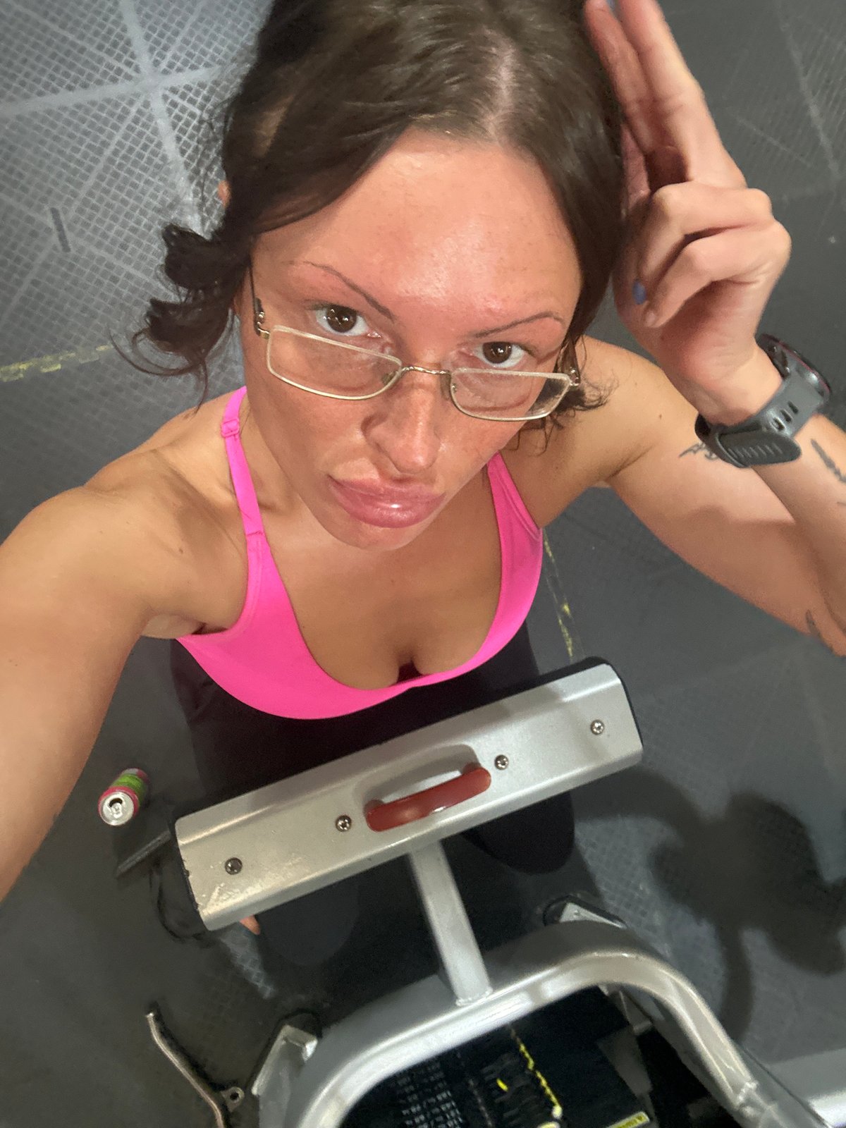 Woman exercises on fitness equipment in Tunbridge Wells home