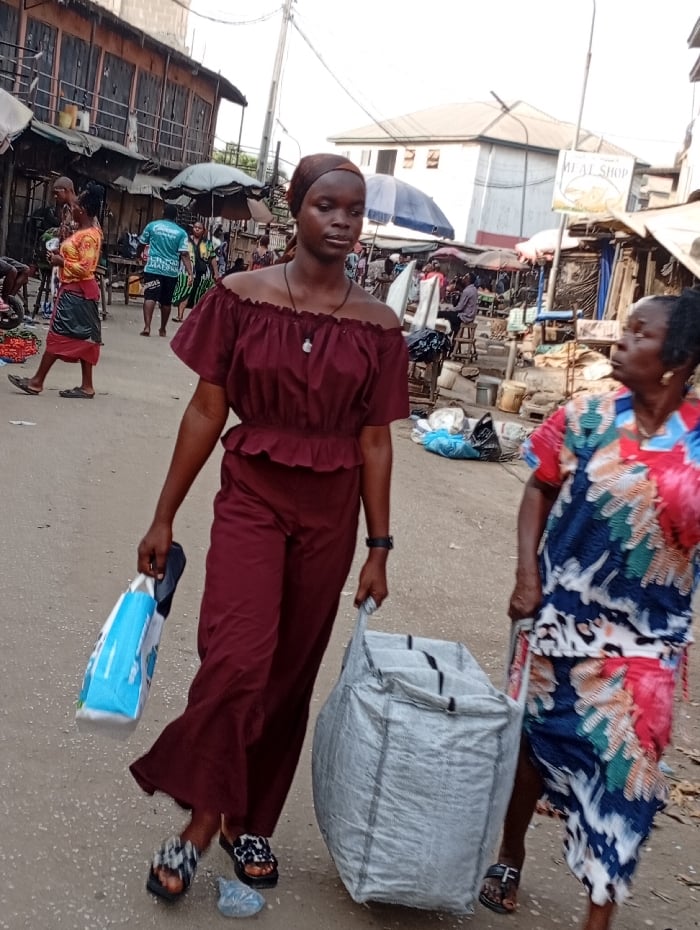 Afternoon market activity documented in Nkwelle, Nigeria