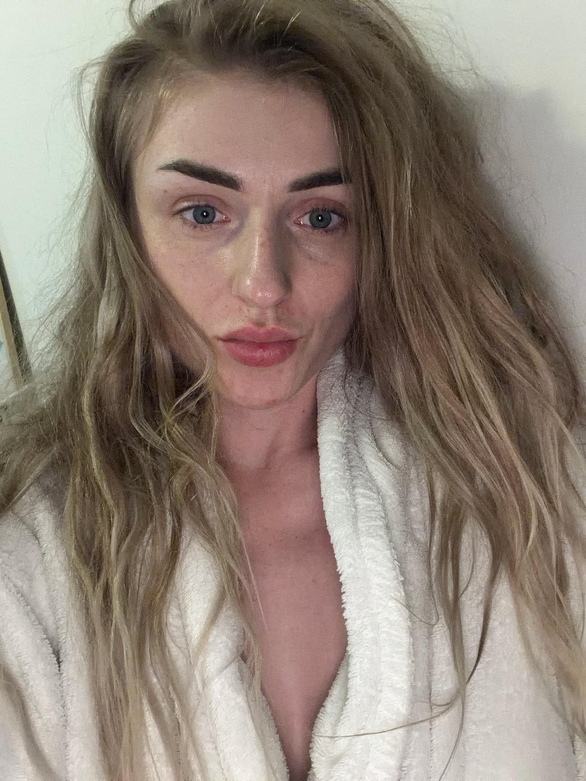 Self-care routine documented through evening bathing and grooming activities