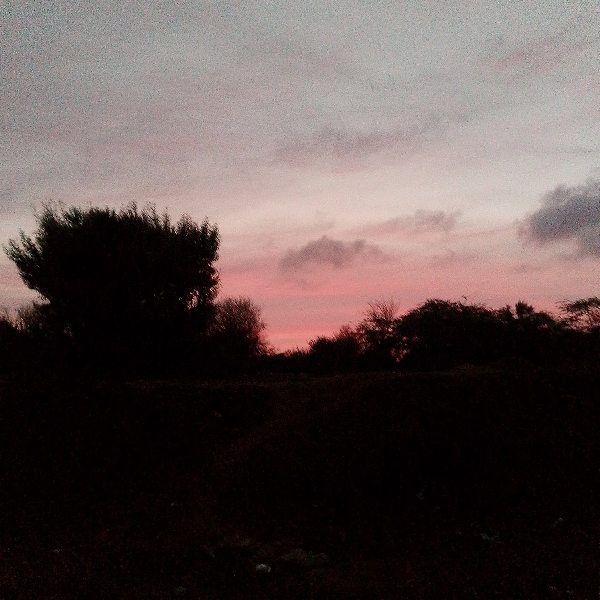 Dusk landscape captured in Altagracia, Venezuela
