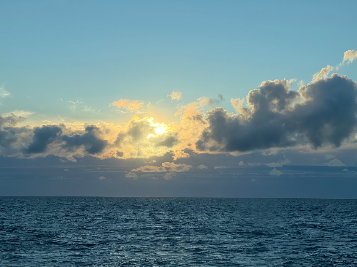 Open Baltic Sea under a wide, cloud-scattered sky