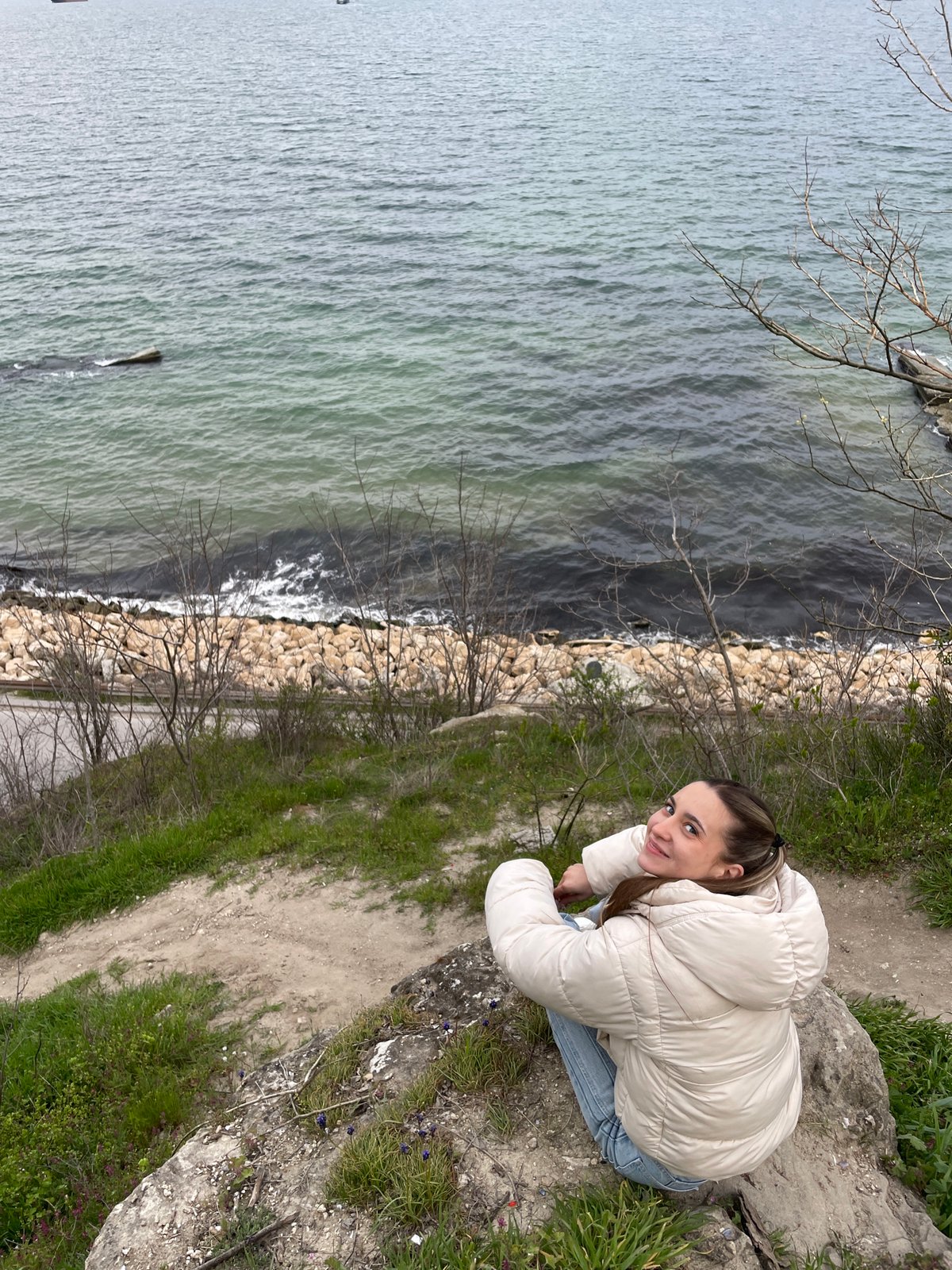 Tourists photograph seaside moments along Varna's Black Sea coast