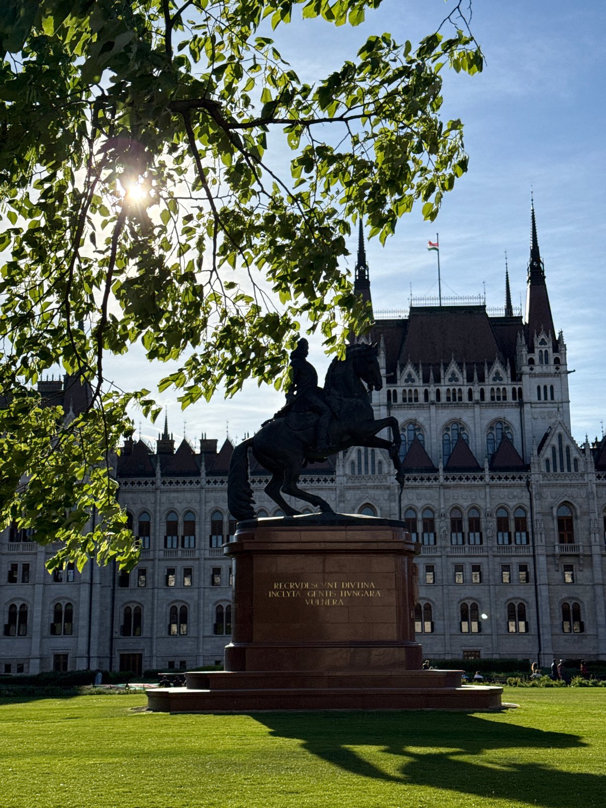 Afternoon scenes captured around Hungarian Parliament Building in Budapest