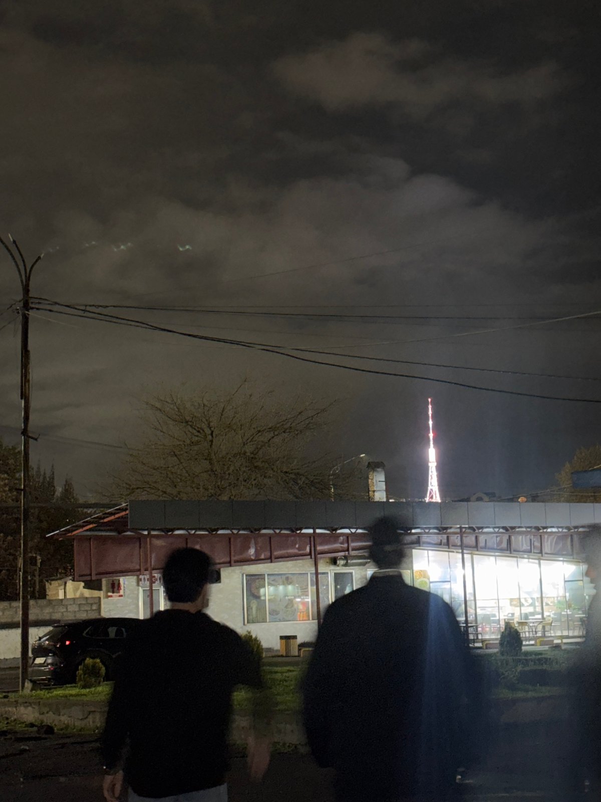 Nighttime urban scenes documented in Yerevan, Armenia