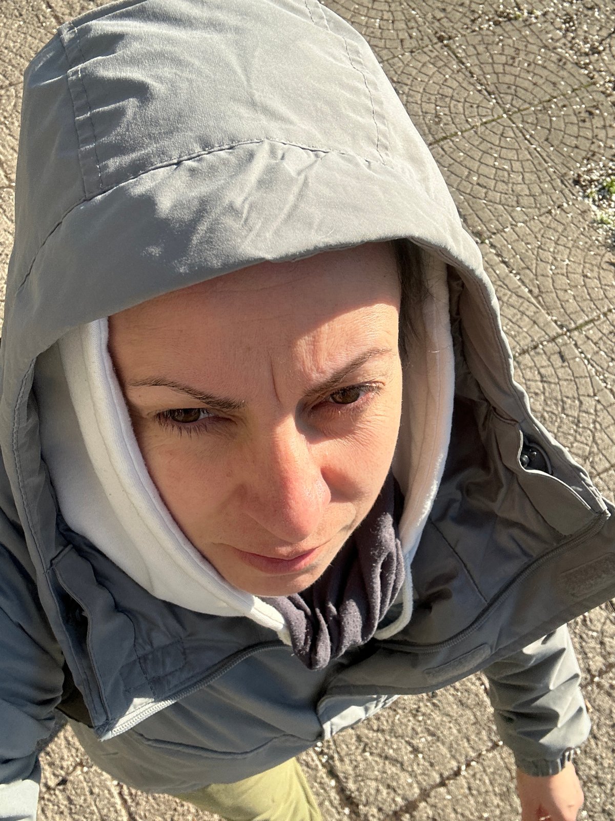 Morning pedestrian captured on video in Sofia, Bulgaria