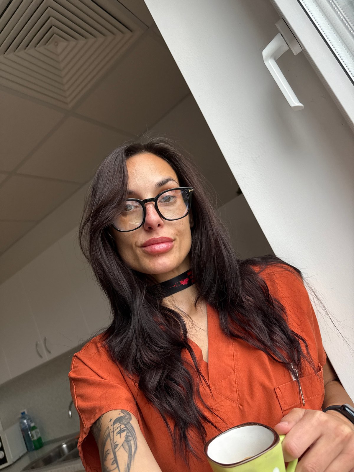 Woman spotted indoors and on street in Pleven, Bulgaria