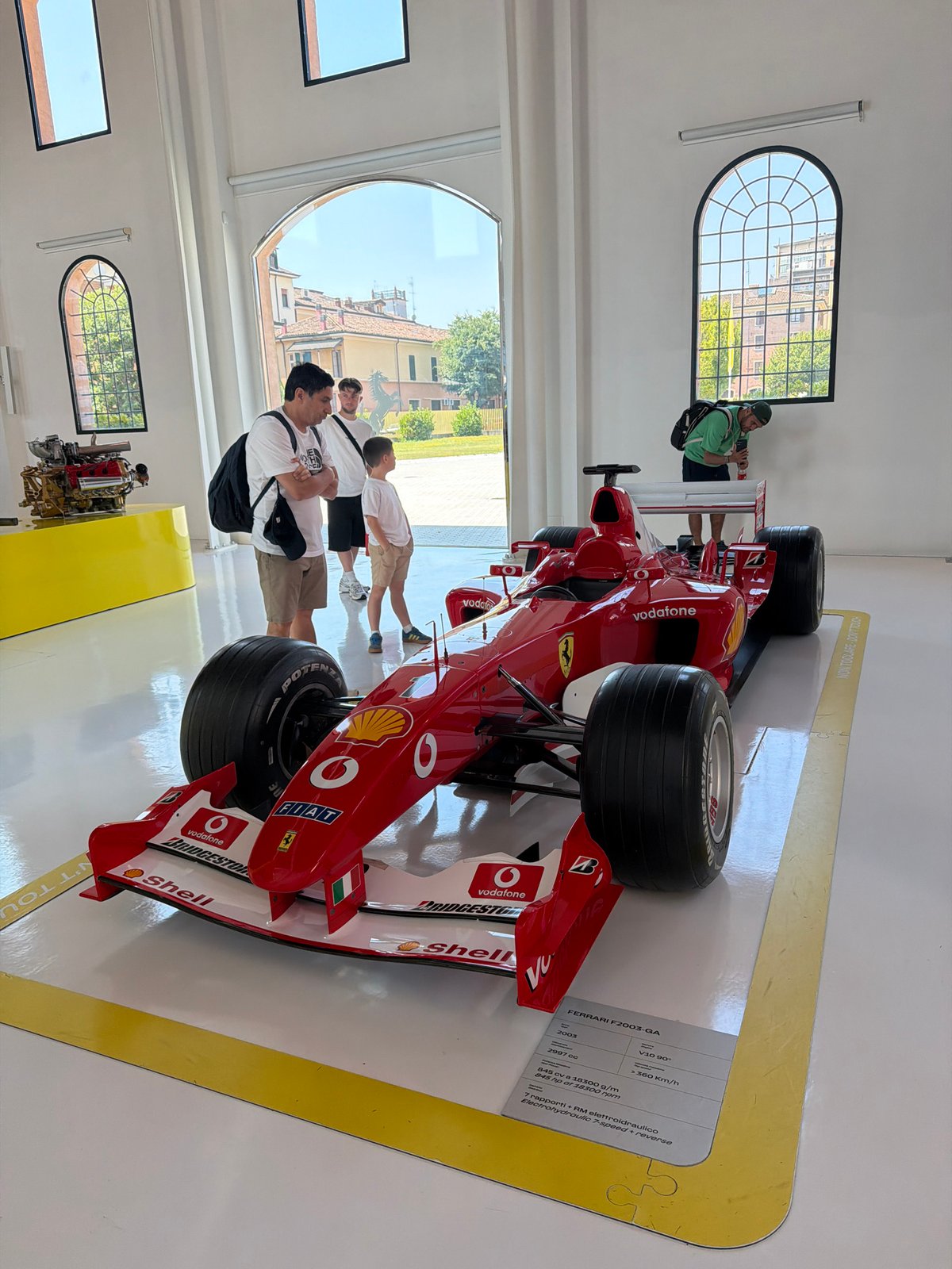 Inside Modena's Ferrari museum on a Sunday morning