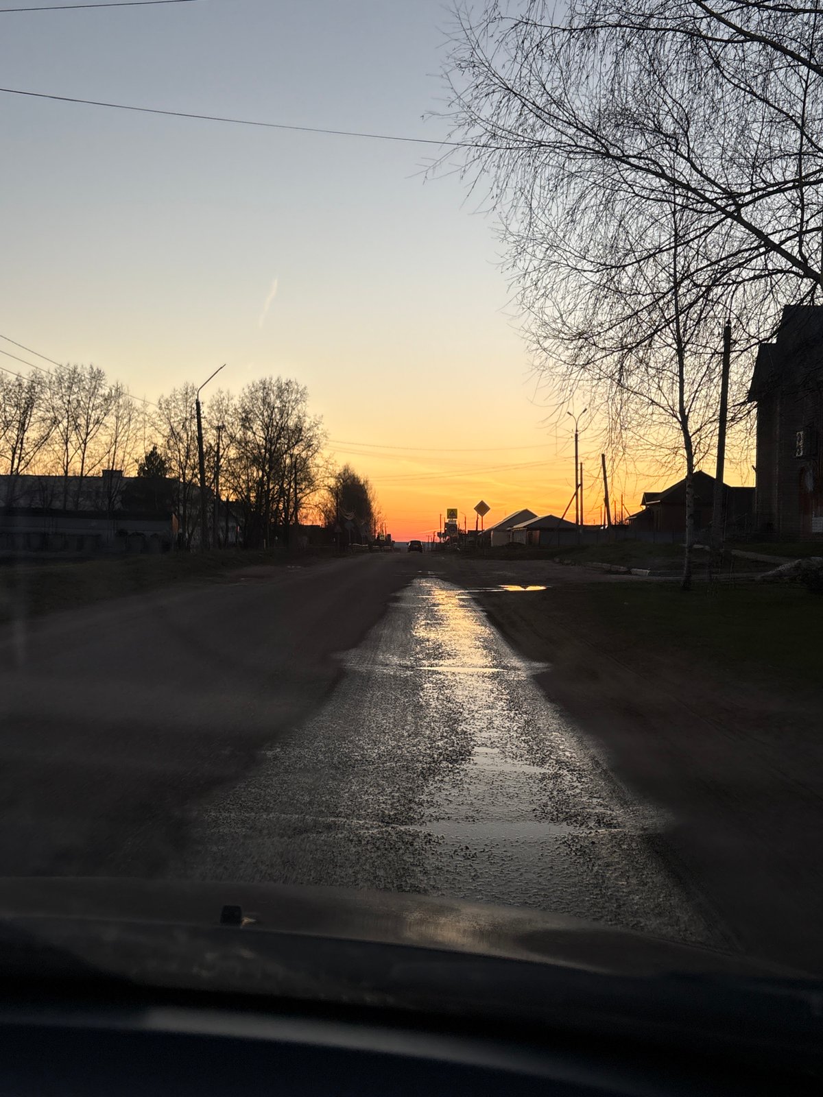 Spring scenes documented in Прикамский, Russia during afternoon hours