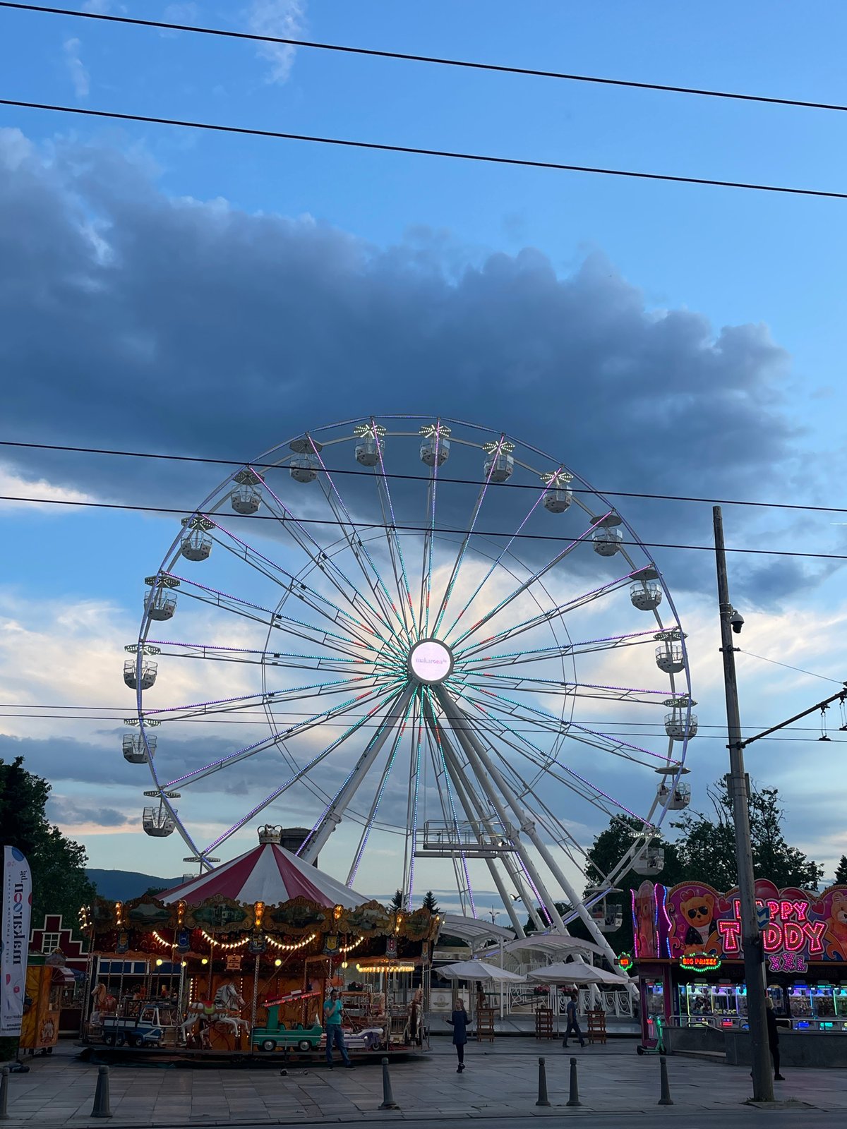 Afternoon sightseeing tour captures Sofia landmarks and fairground scenes