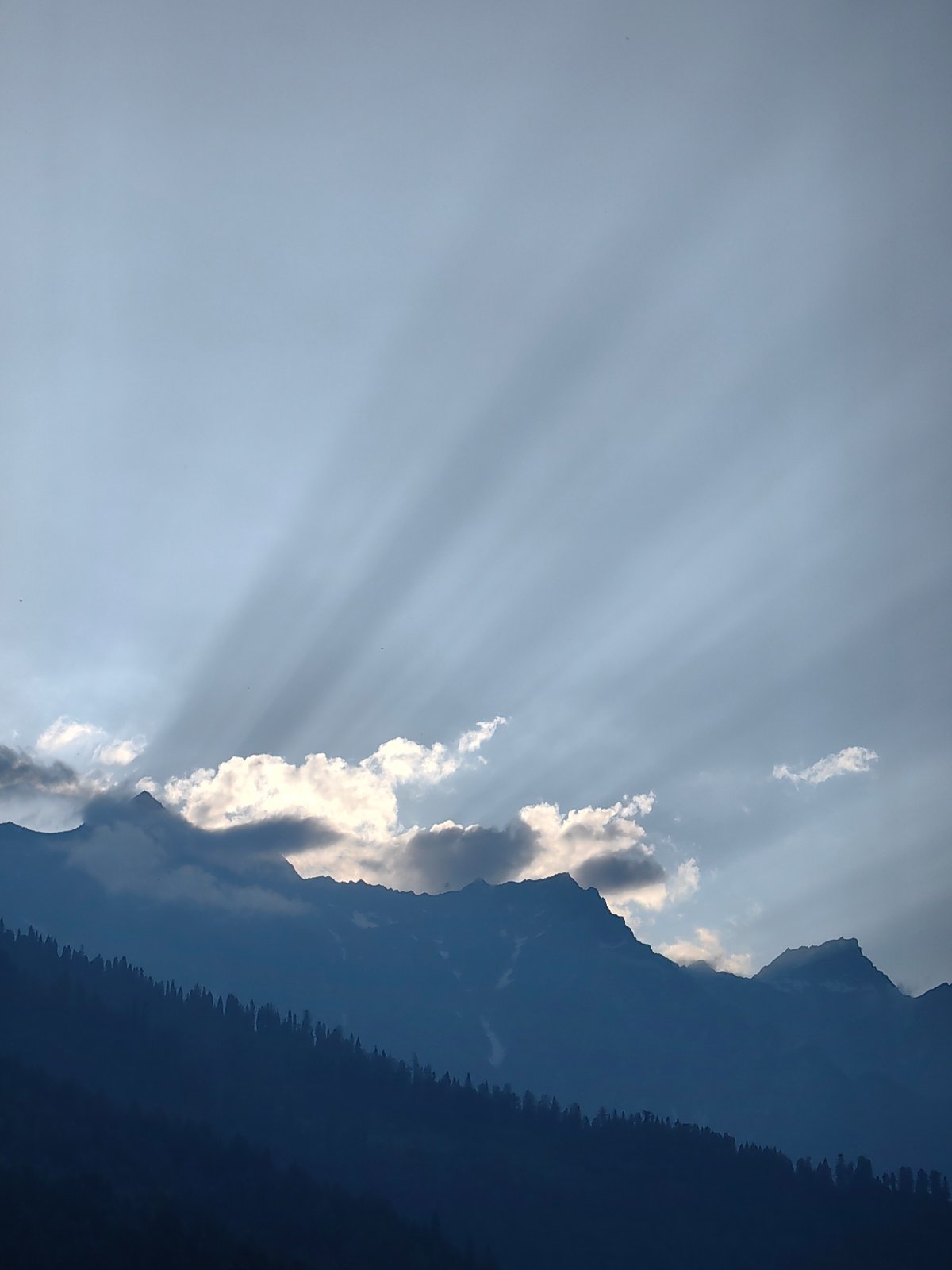 Manali and Vashisht valleys under dramatic Himalayan light