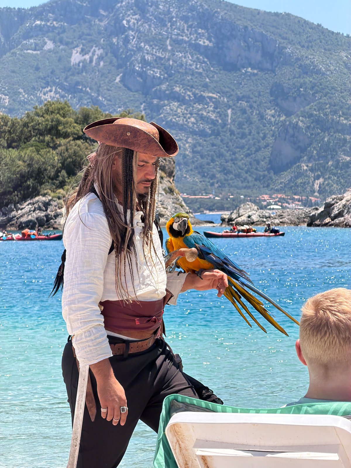 Tourist activities captured around Fethiye's scenic Turkish coastline