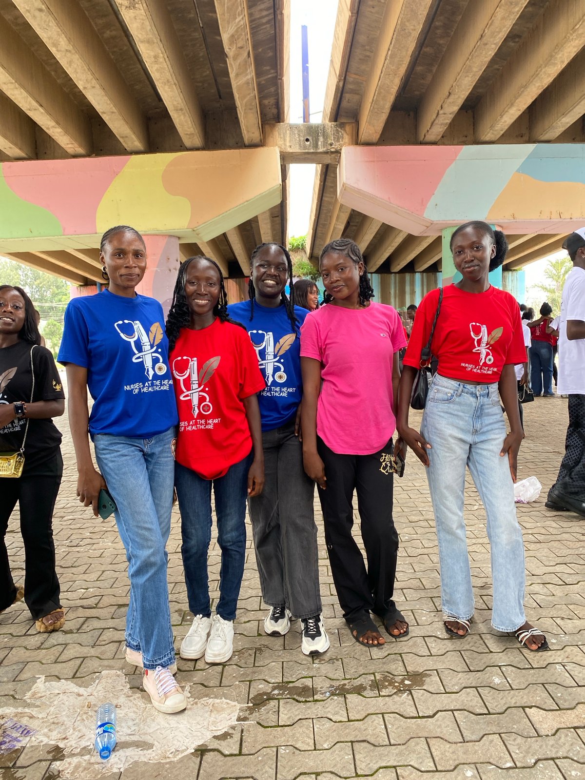 Nurses gather under Jos overpass for healthcare event