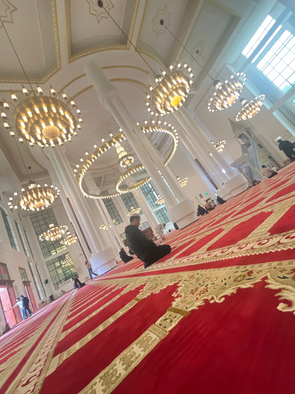 Morning prayers observed at Jiulongpo District mosque