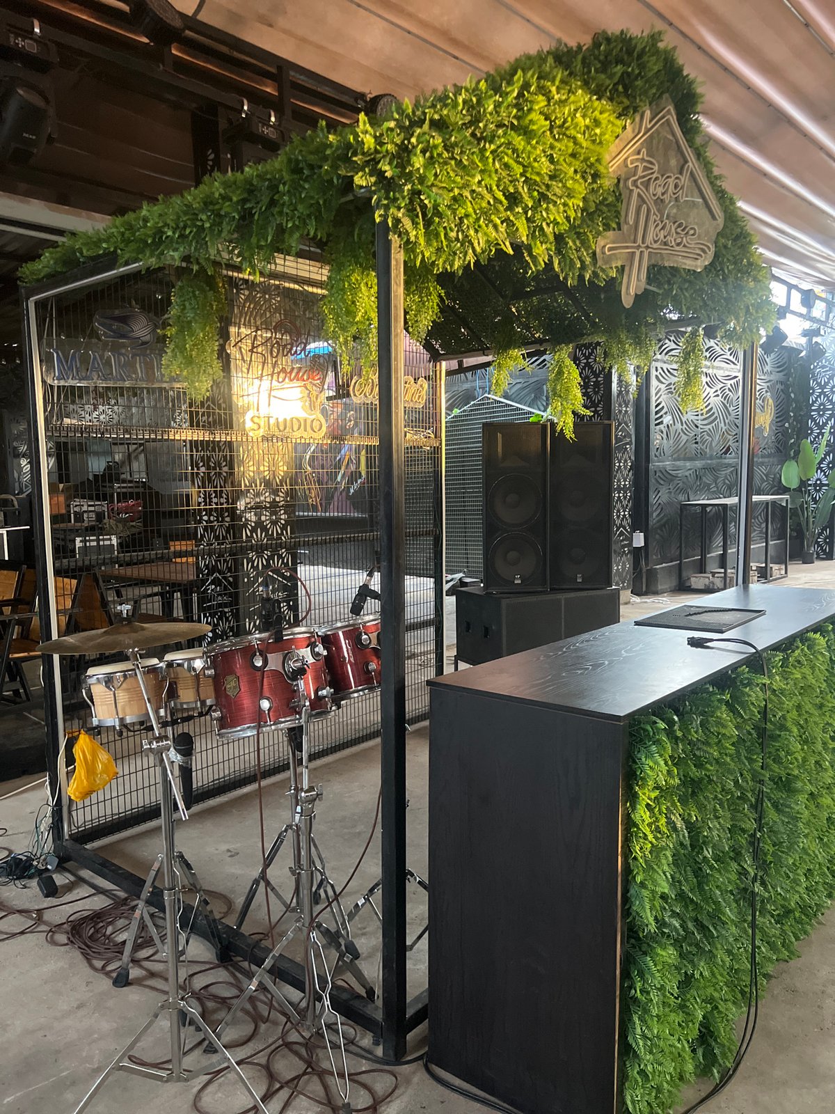 Evening documentation of Road House entertainment venue in Nigeria