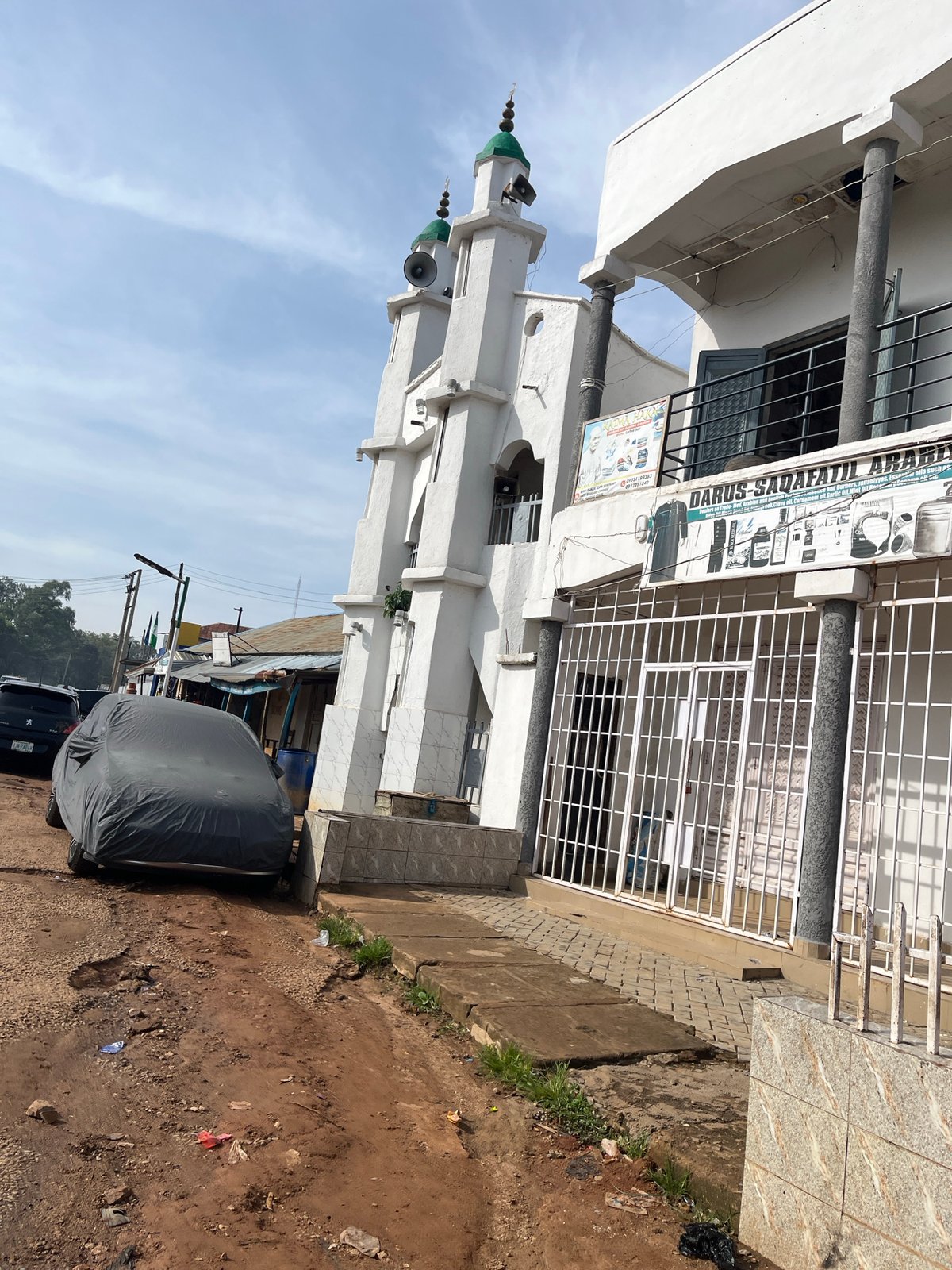 Street life and commerce across central Jos, Nigeria