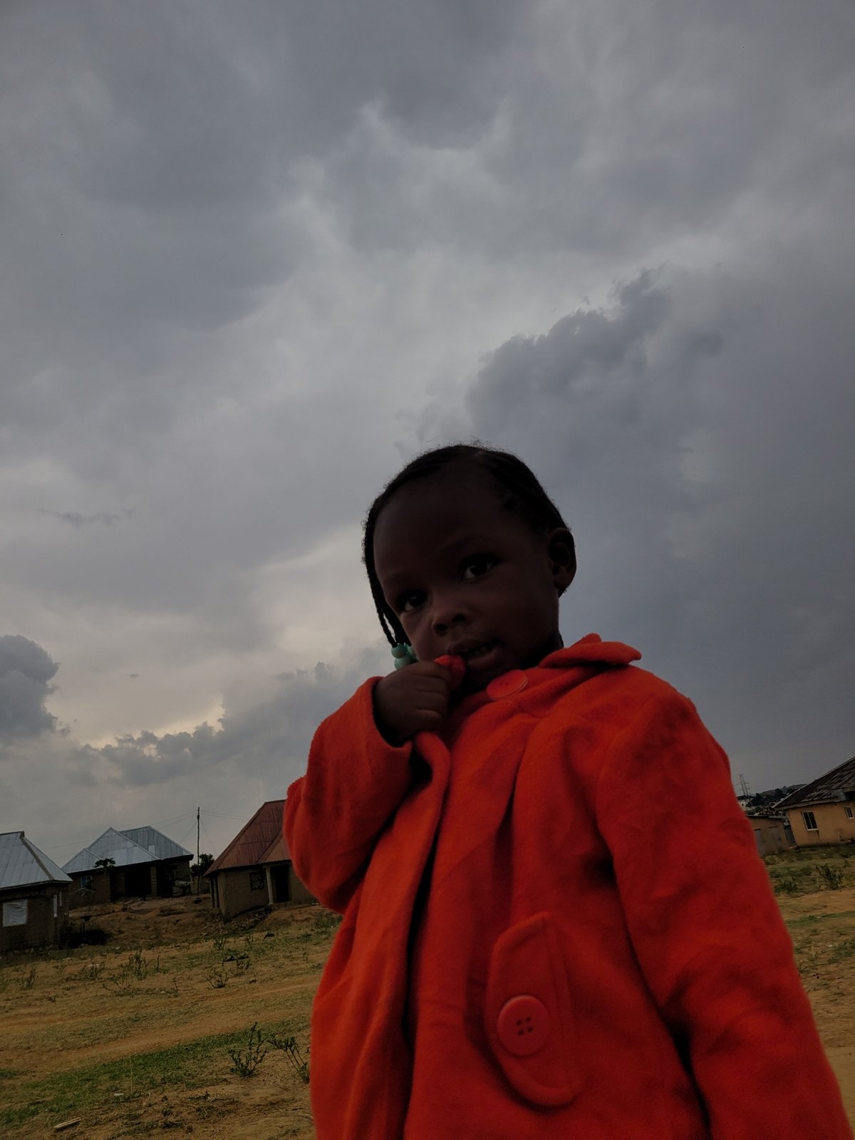 Children play traditional games in rural Nigerian community