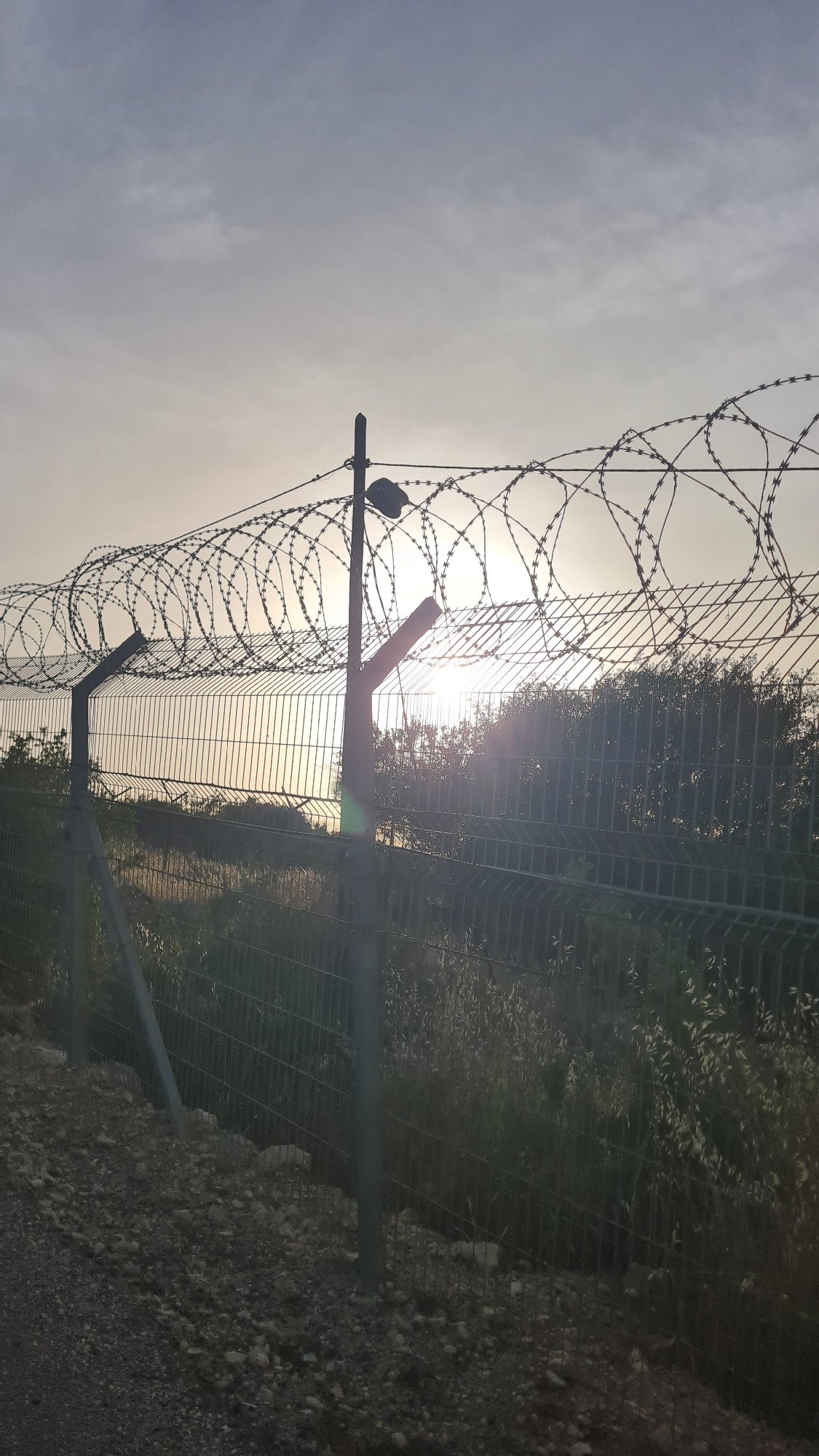 Security fence documented in Lachish Regional Council, Israel