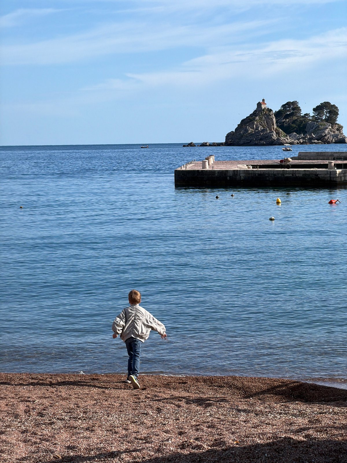 Casual coastal scenes documented across Montenegro towns