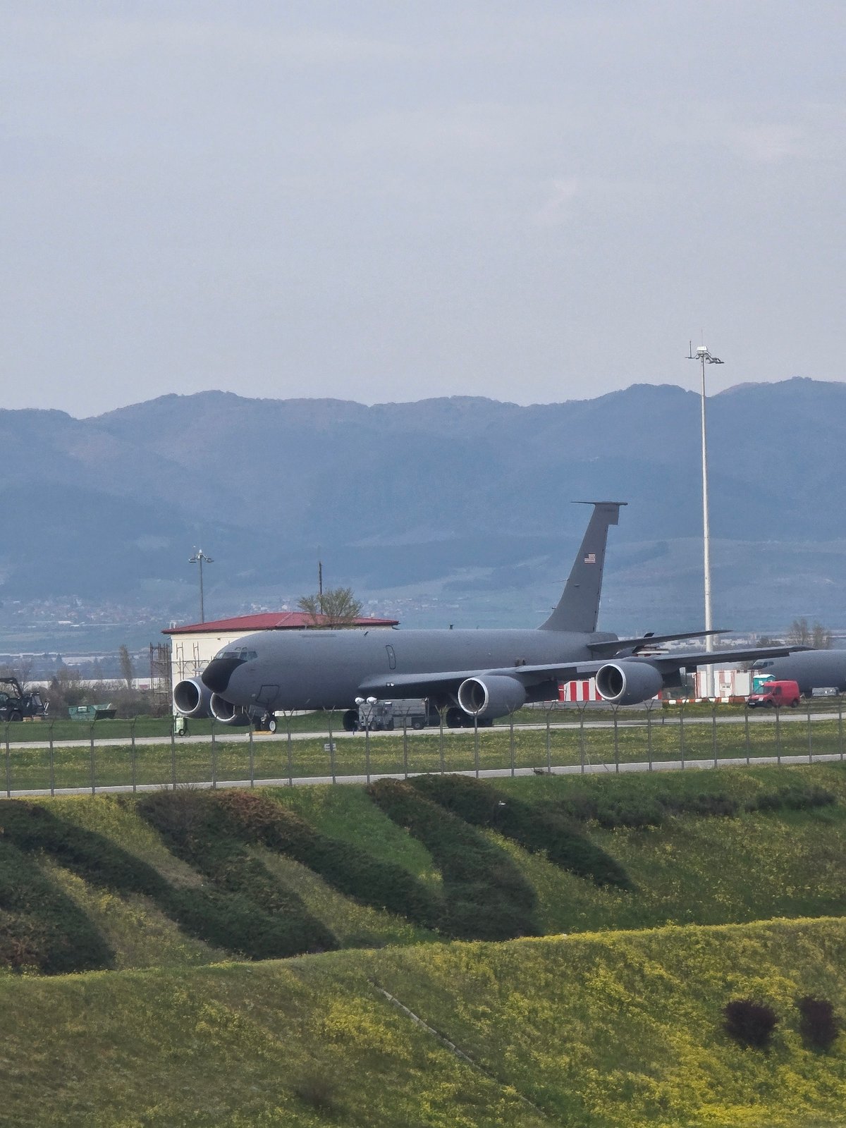 Military cargo planes spotted at Sofia airfield near park