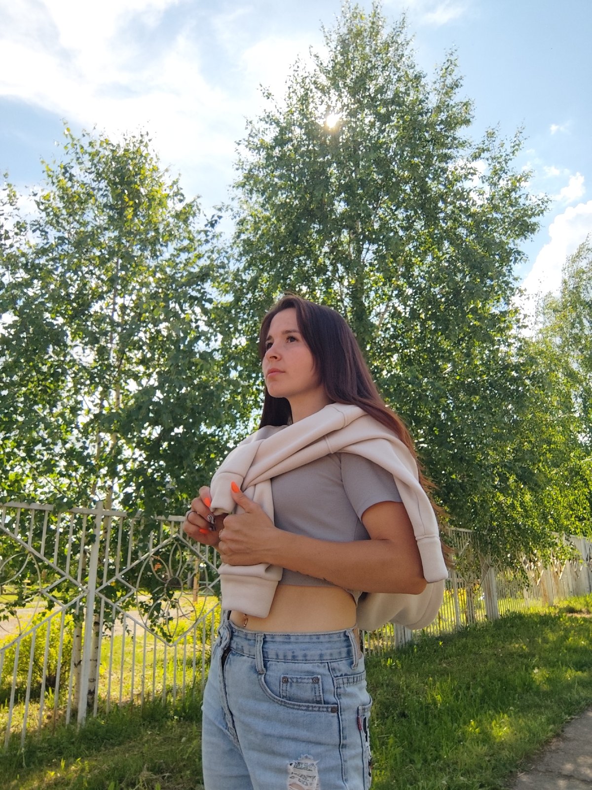 Woman's quiet morning captured in Foki, Russia