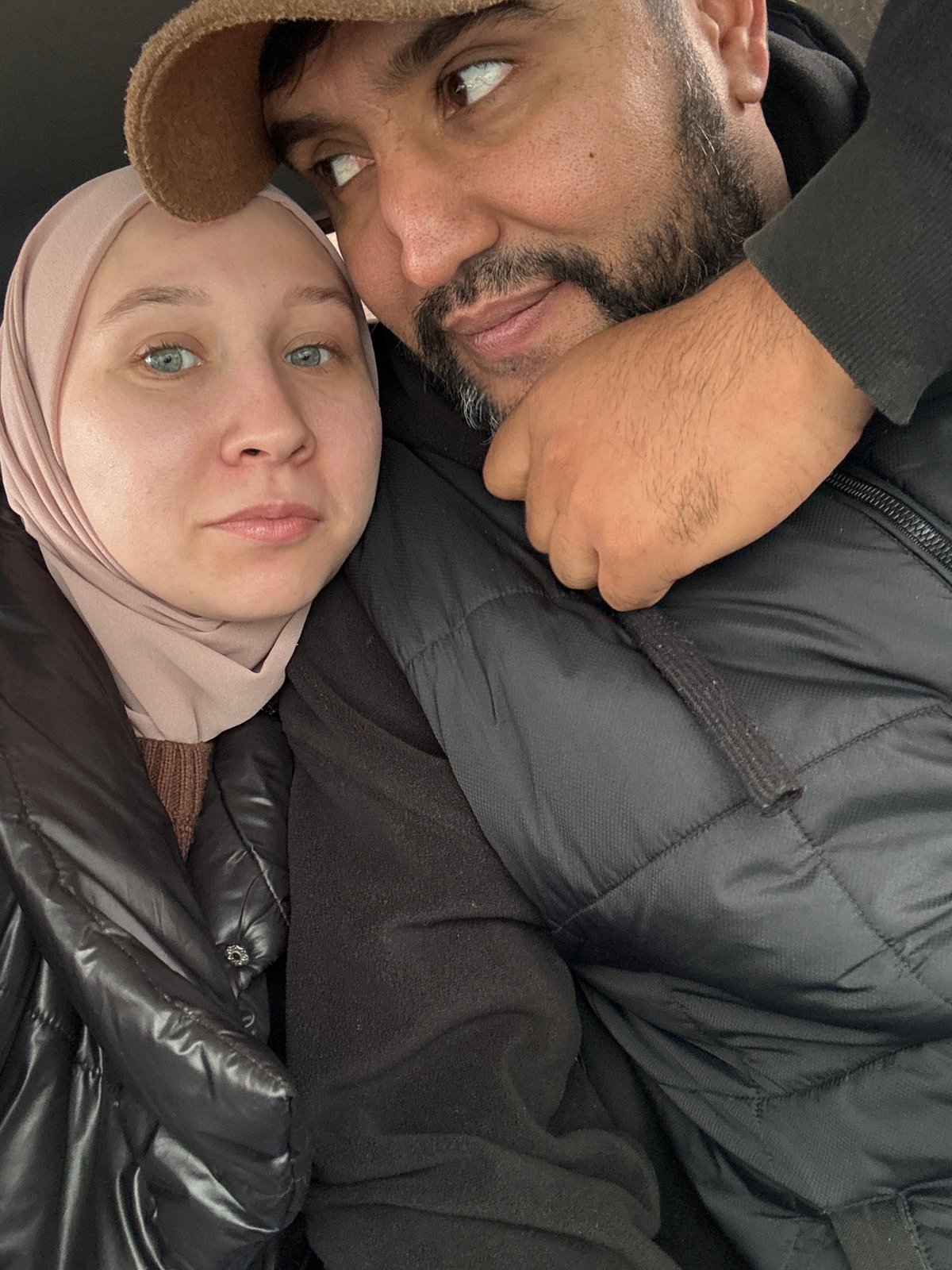 Couple documents intimate moments in selfies in Chaikovsky